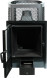 Печь банная чугунная Сибирь-22 ПРО. Панорамная дверца (сетка)
